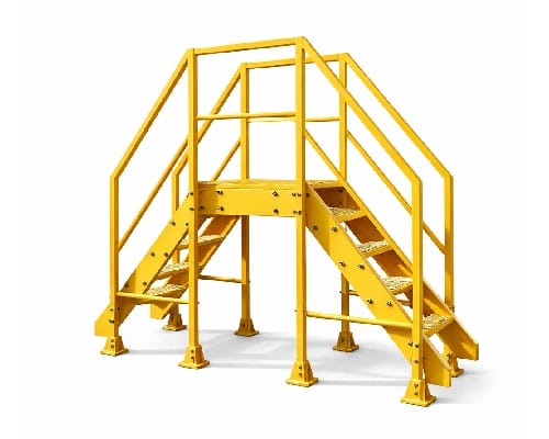 GRP PLATFORM LADDER
